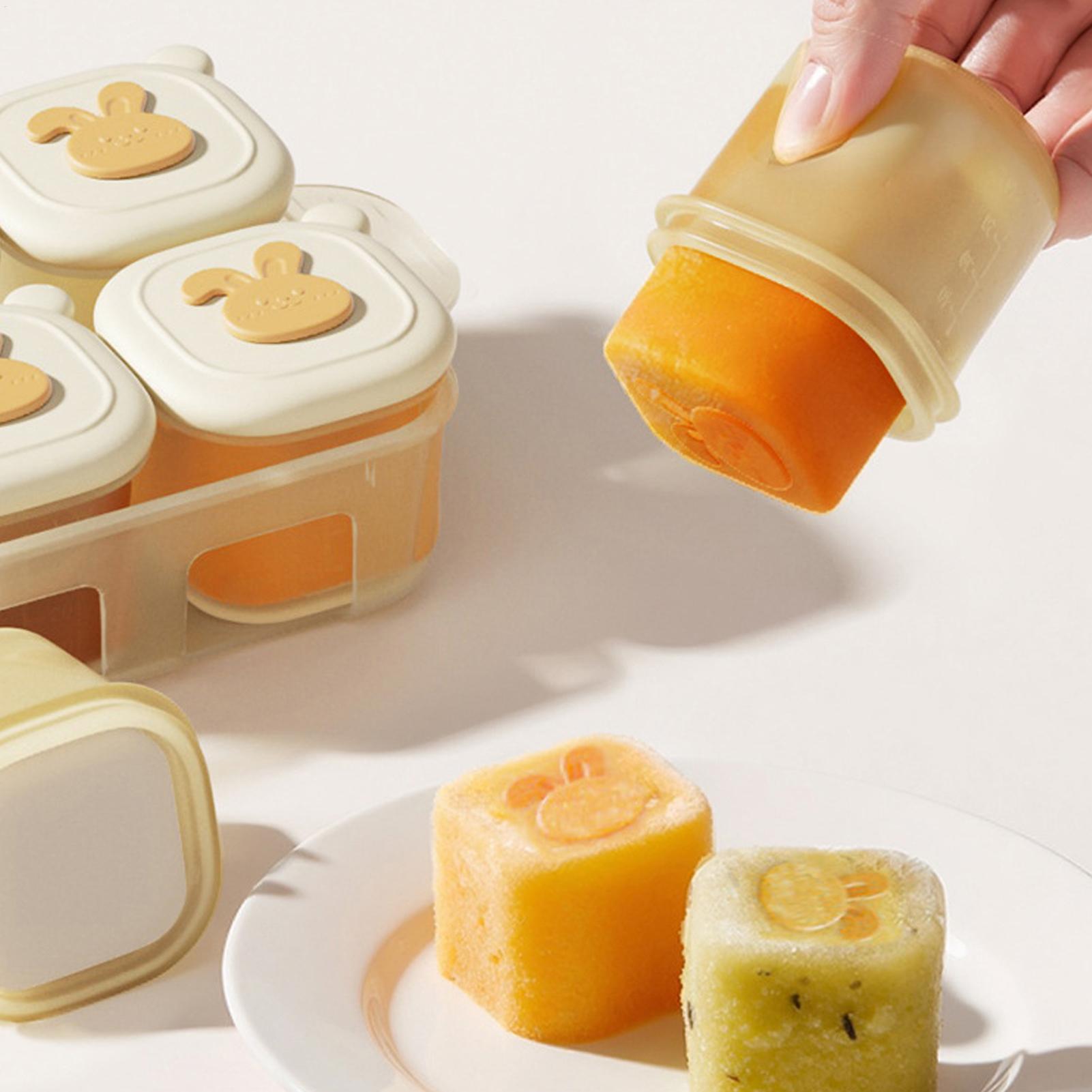Baby Food Yogurt - Kubusvormige diepvriesbak voor kinderen, yoghurtbakje, voedselcontainer