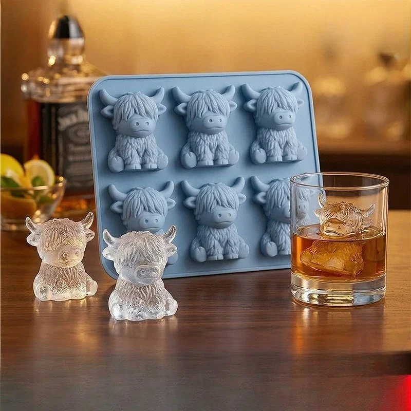 Baby Food Maker - Silicone Highland Koe IJsblokjesvormpje Mini Yak