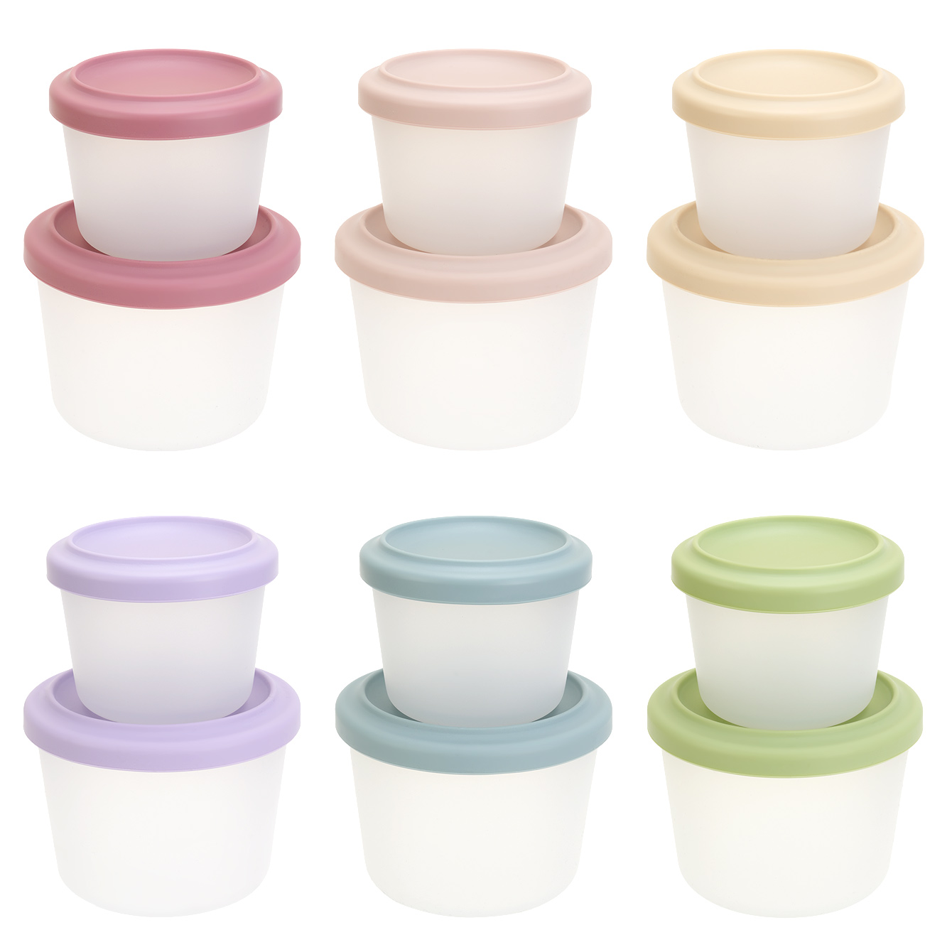 Baby Food Nestle - 2 STUKS BPA-vrije babyvoedselopbergdoos met deksels