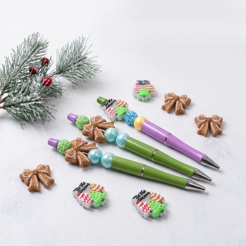 Baby Food Pacifier - 20 stuks siliconen kralen, kerstthema, voedselveilige