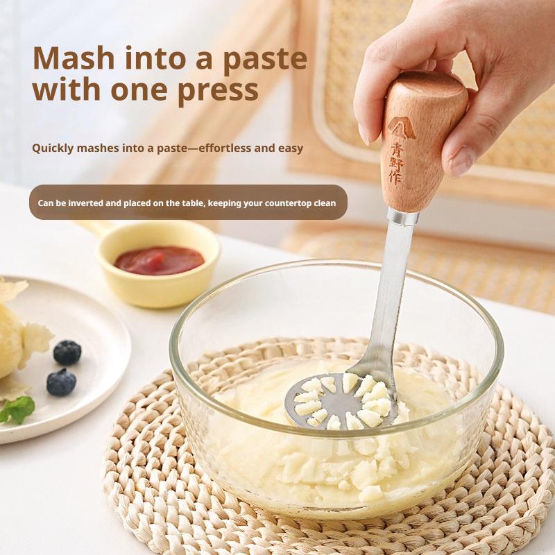 Baby Food Maker - Voedselveilige roestvrijstalen aardappelstamper, babyvoedsel puree pers,