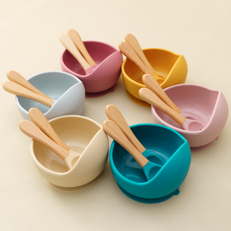 Baby Food Dispensing Spoon - Mamaplan 3PCS Baby Siliconen Voeden Set