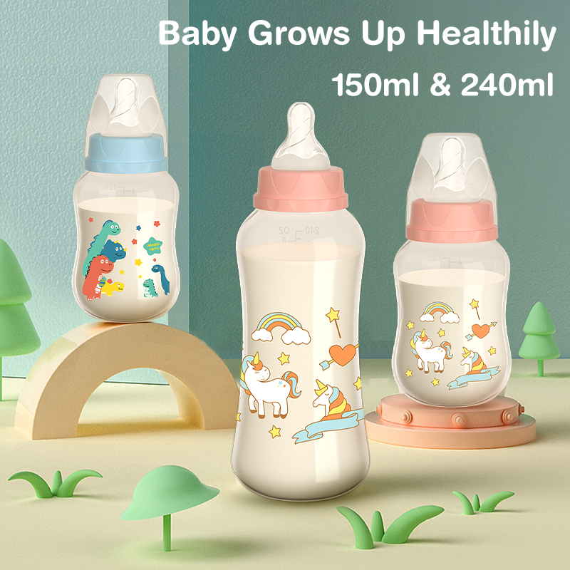 Baby Food Dispensing Spoon - 150/240ML Baby PP Fles met Zwaartekracht