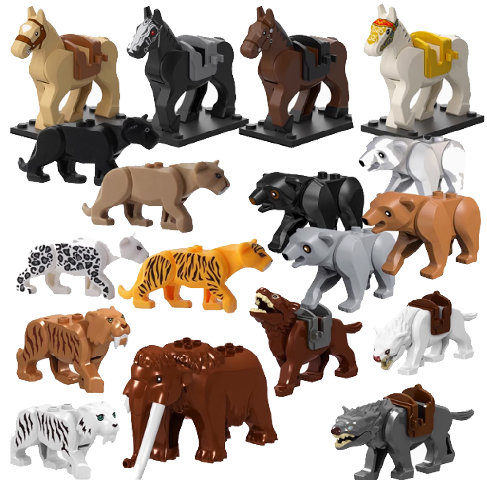 Lego Set City - MOC Stad Dier Bouwstenen Geit Olifant