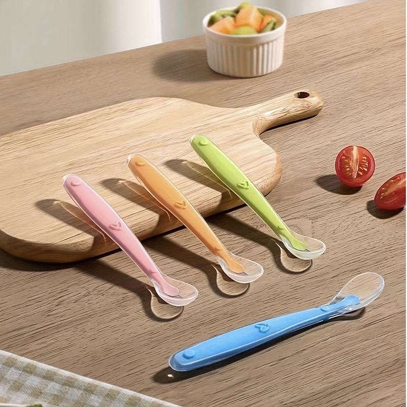 Baby Food Dispensing Spoon - 1/2 stuks zachte siliconen lepel voor