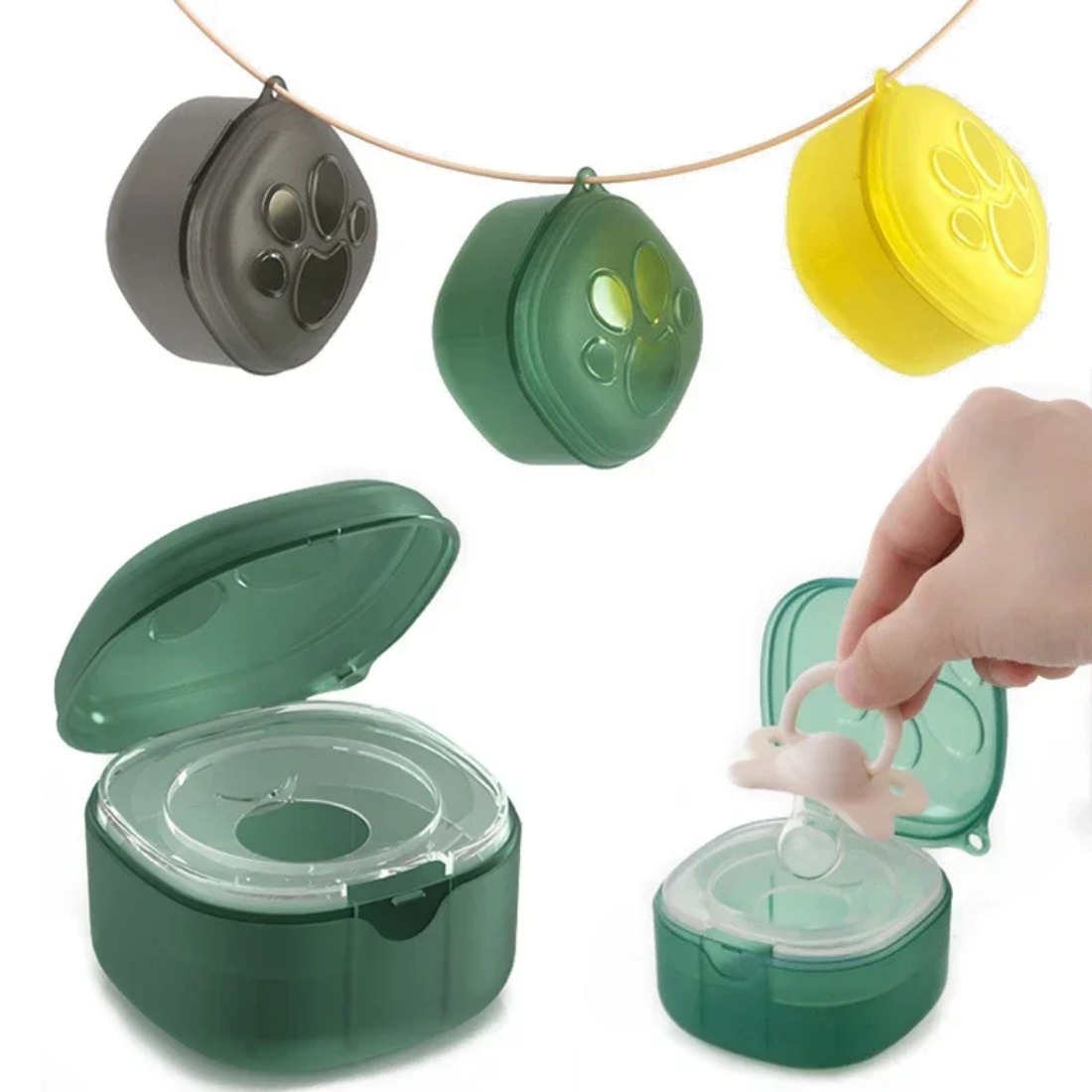 Baby Food Pacifier - Food Grade Siliconen Fopspeendoos Baby Cartoon