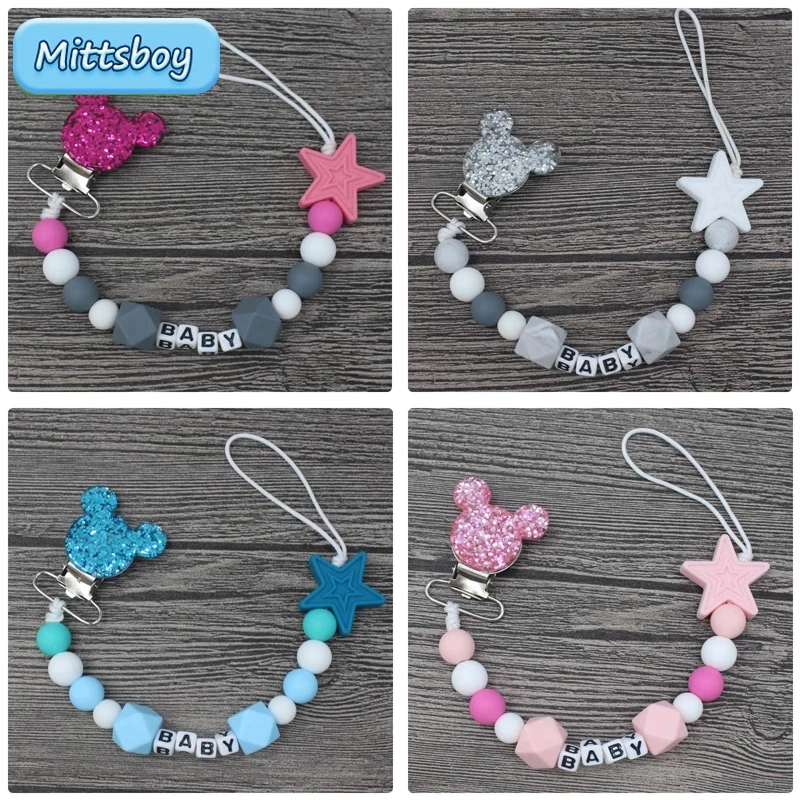 Baby Food Pacifier - NIEUWE gepersonaliseerde naam baby bijtring armband