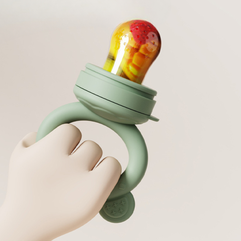 Baby Food Bites - Babyfopspeen Fruit Feeder Met Cover Siliconen