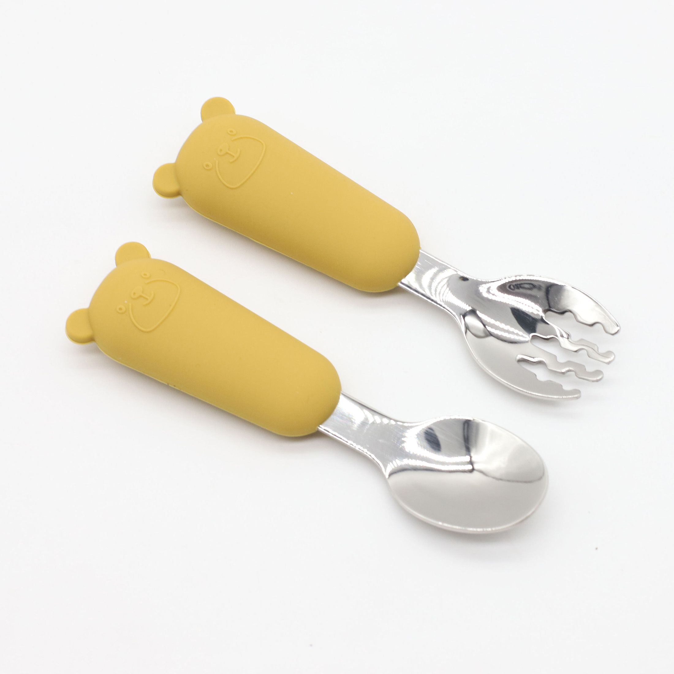 Baby Food Little Spoon - Nieuwe kleine beer cartoon roestvrijstalen lepel