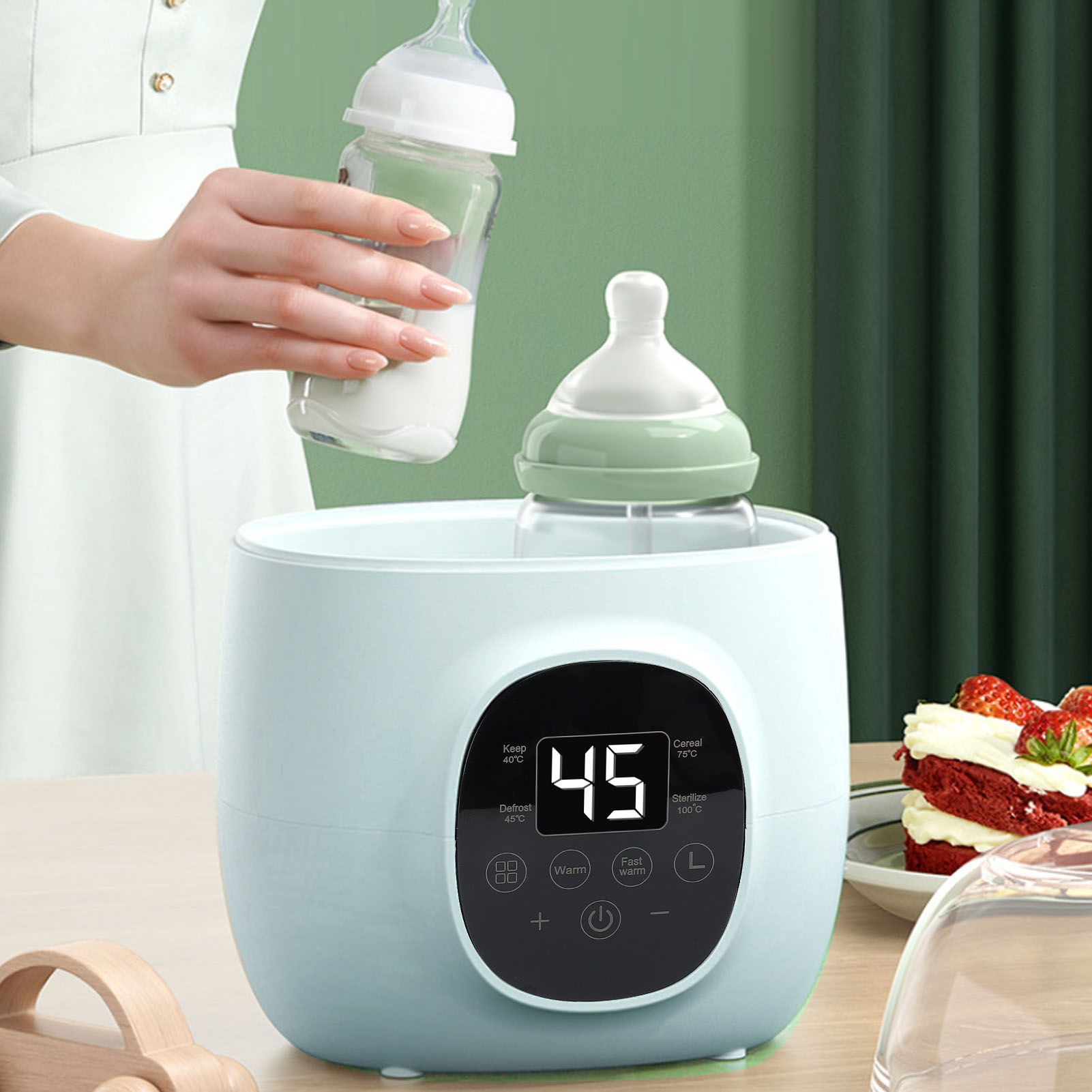 Baby Food Bottle - Babyflessenwarmer 200W PP Multifunctionele snelle verwarming
