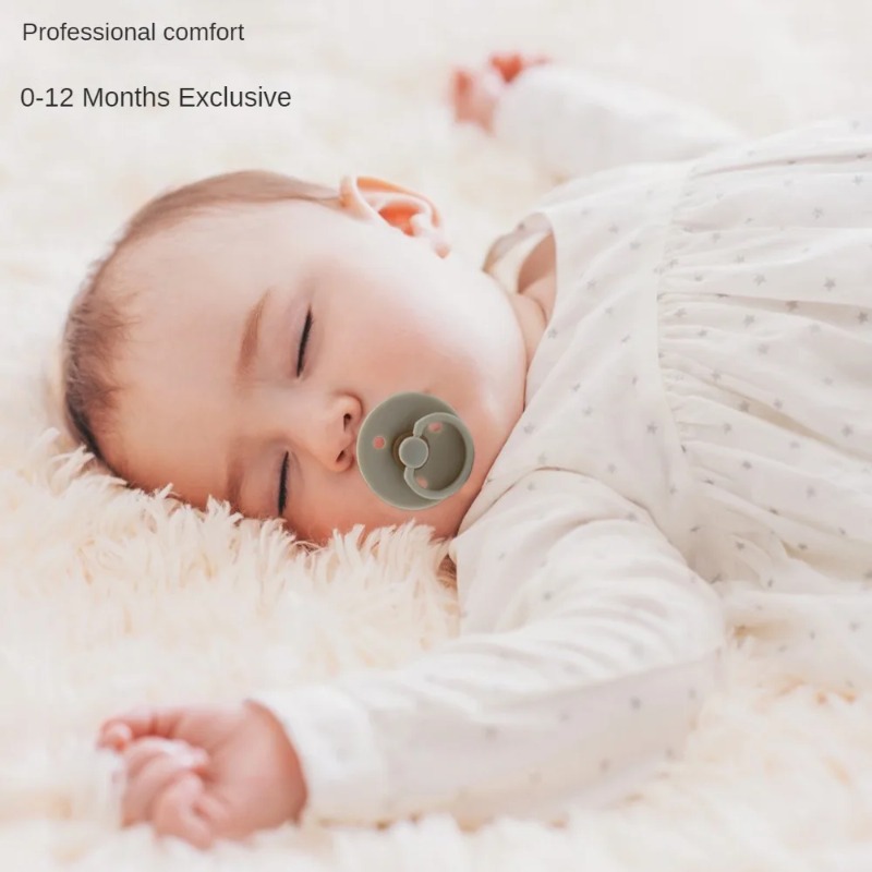 Baby Food Bites - Babyfopspenen Tweekleurige ronde kop Platte kop