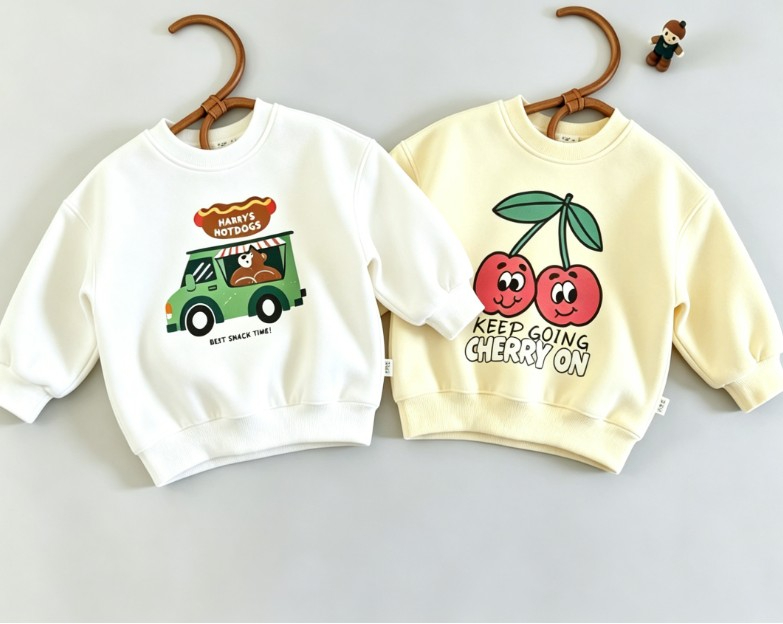 Baby Food Apple - Sweatshirt met ronde hals voor kleine