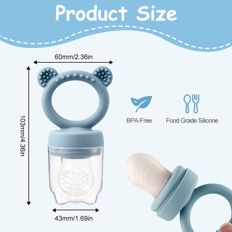 Silicone beren-vormige baby fr - Baby Food Bites recensie en prijs