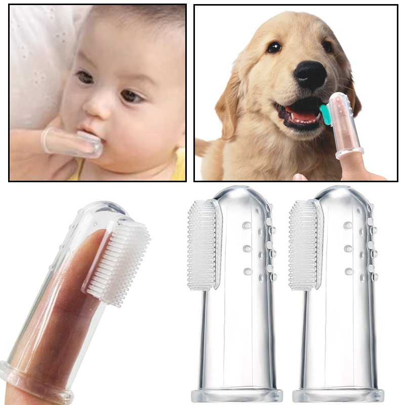 Zachte siliconen vinger-tanden - Baby Food Dogs recensie en prijs