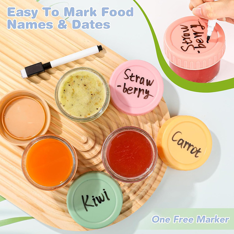120ml 6 Stuks Food Grade Glaze - Baby Food Yogurt recensie en prijs