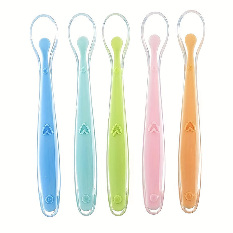1/2 stuks zachte siliconen lep - Baby Food Dispensing Spoon recensie en prijs