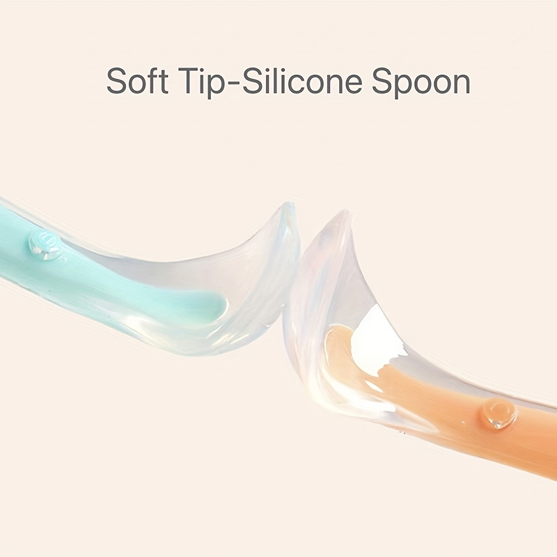 1/2 stuks zachte siliconen lep - Baby Food Dispensing Spoon recensie en prijs