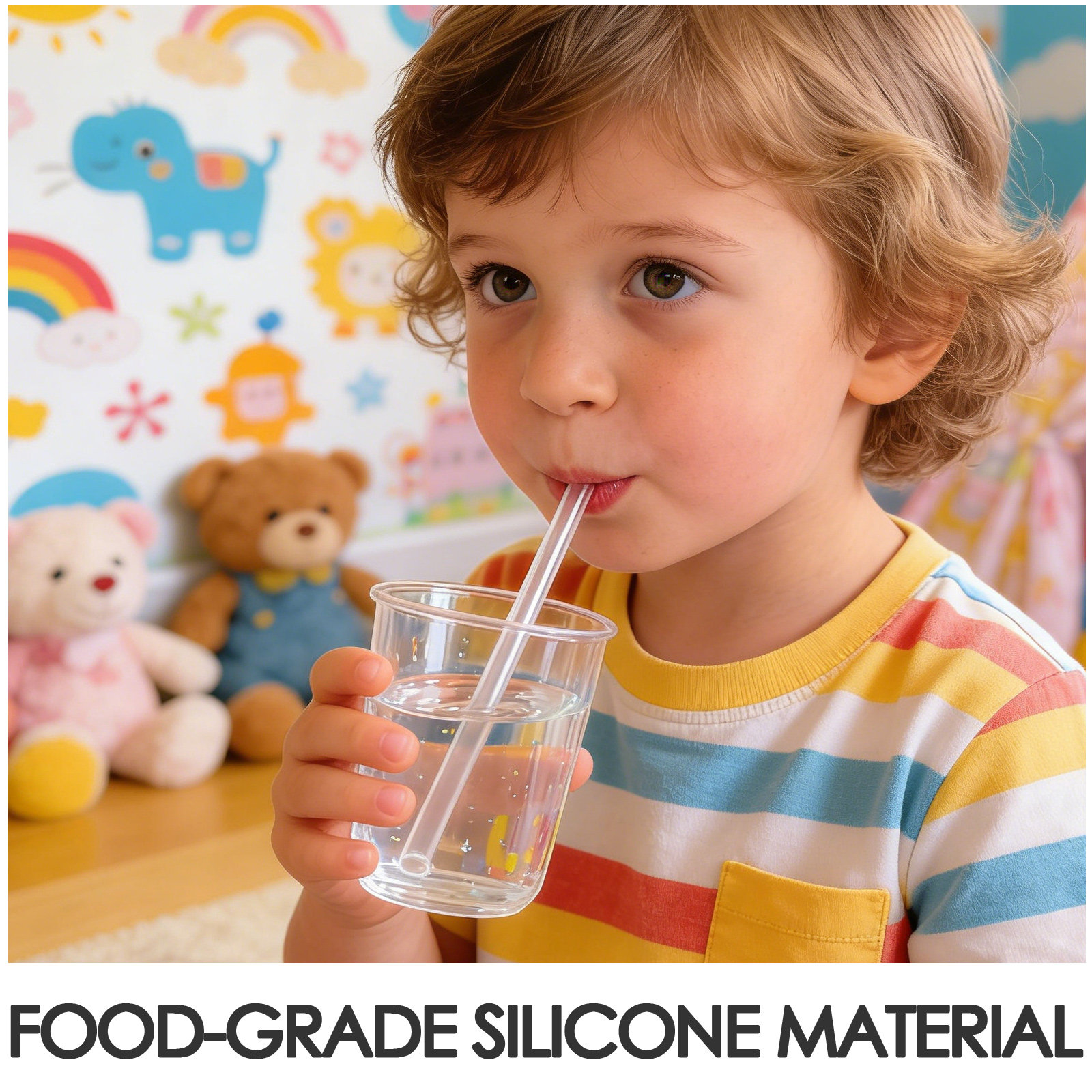 1 set siliconen drinkrietjes v - Baby Food Bottle recensie en prijs
