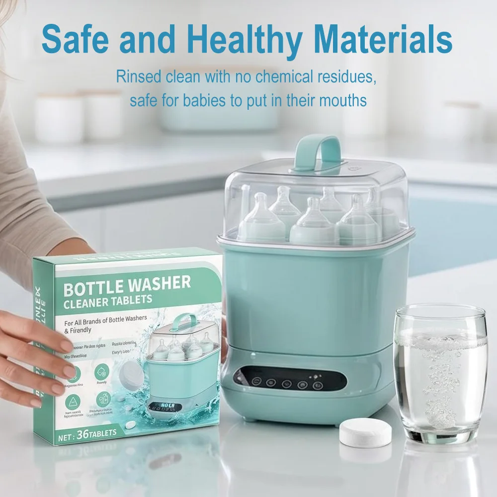 Ontkalktabletten voor babyfles - Baby Food Bottle recensie en prijs