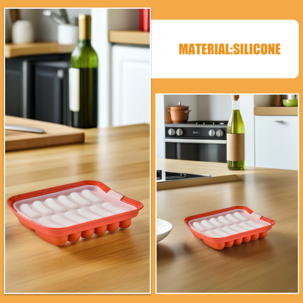 Silicone worstvorm met 12 holt - Baby Food Dogs recensie en prijs