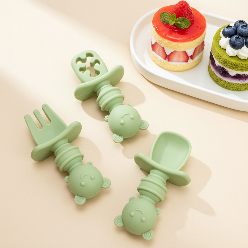 3-delige set met korte steel:  - Baby Food Dispensing Spoon recensie en prijs