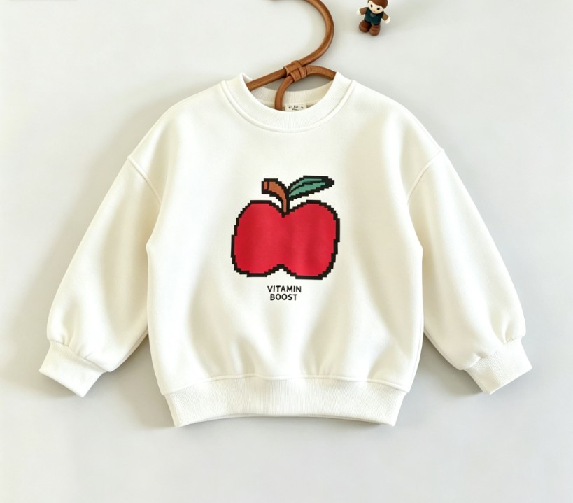 Sweatshirt met ronde hals voor - Baby Food Apple recensie en prijs