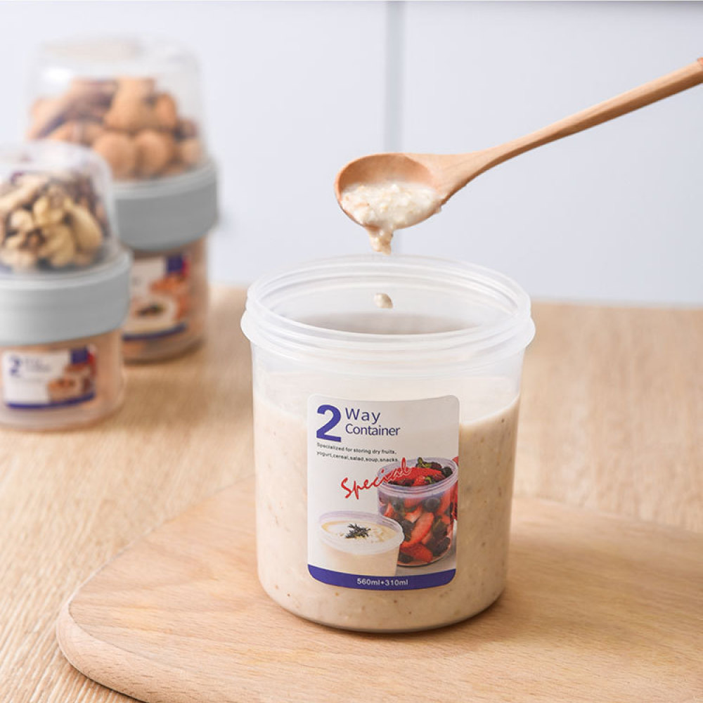 Dubbellaagse lekvrije voedselc - Baby Food Yogurt recensie en prijs